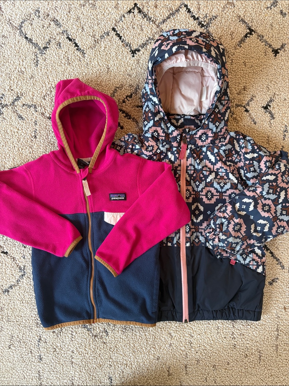 Patagonia Kids puffer jacket and fleece (4T)